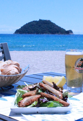 ristorante in spiaggia